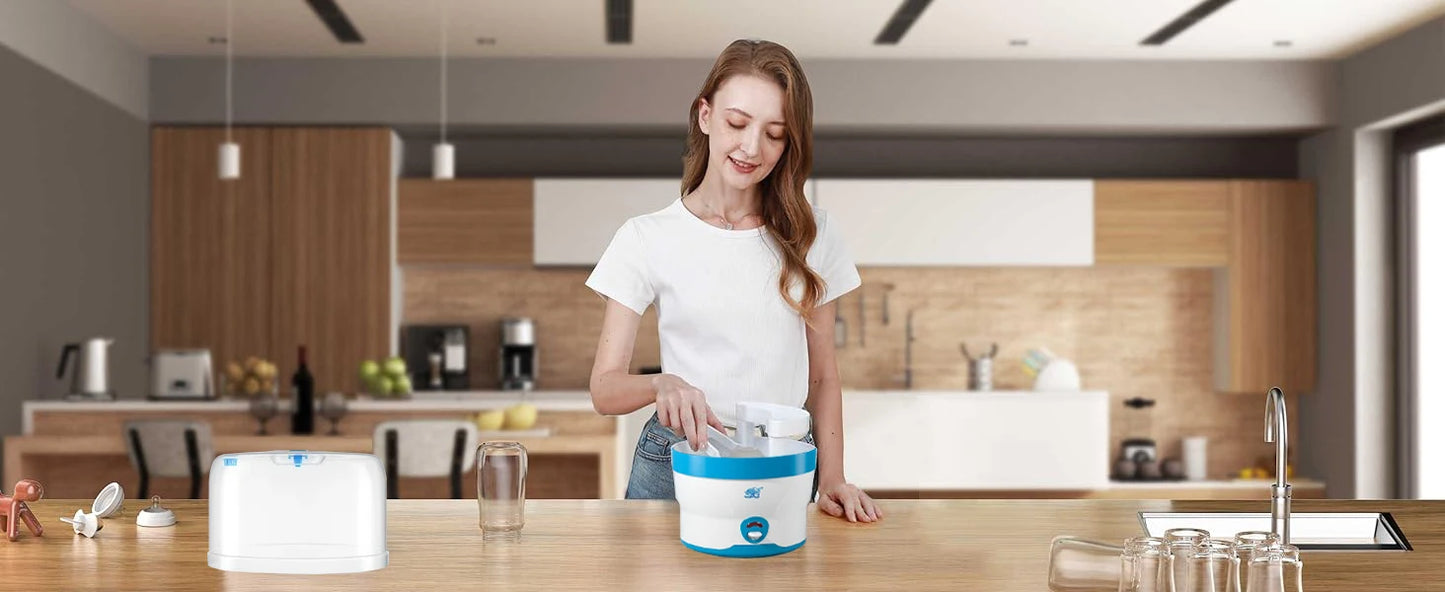 Baby Flessensterilisator met Automatische Uitschakeling – Grote Capaciteit