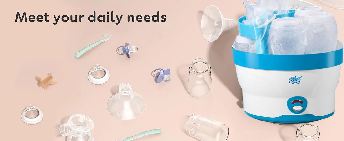 Baby Flessensterilisator met Automatische Uitschakeling – Grote Capaciteit