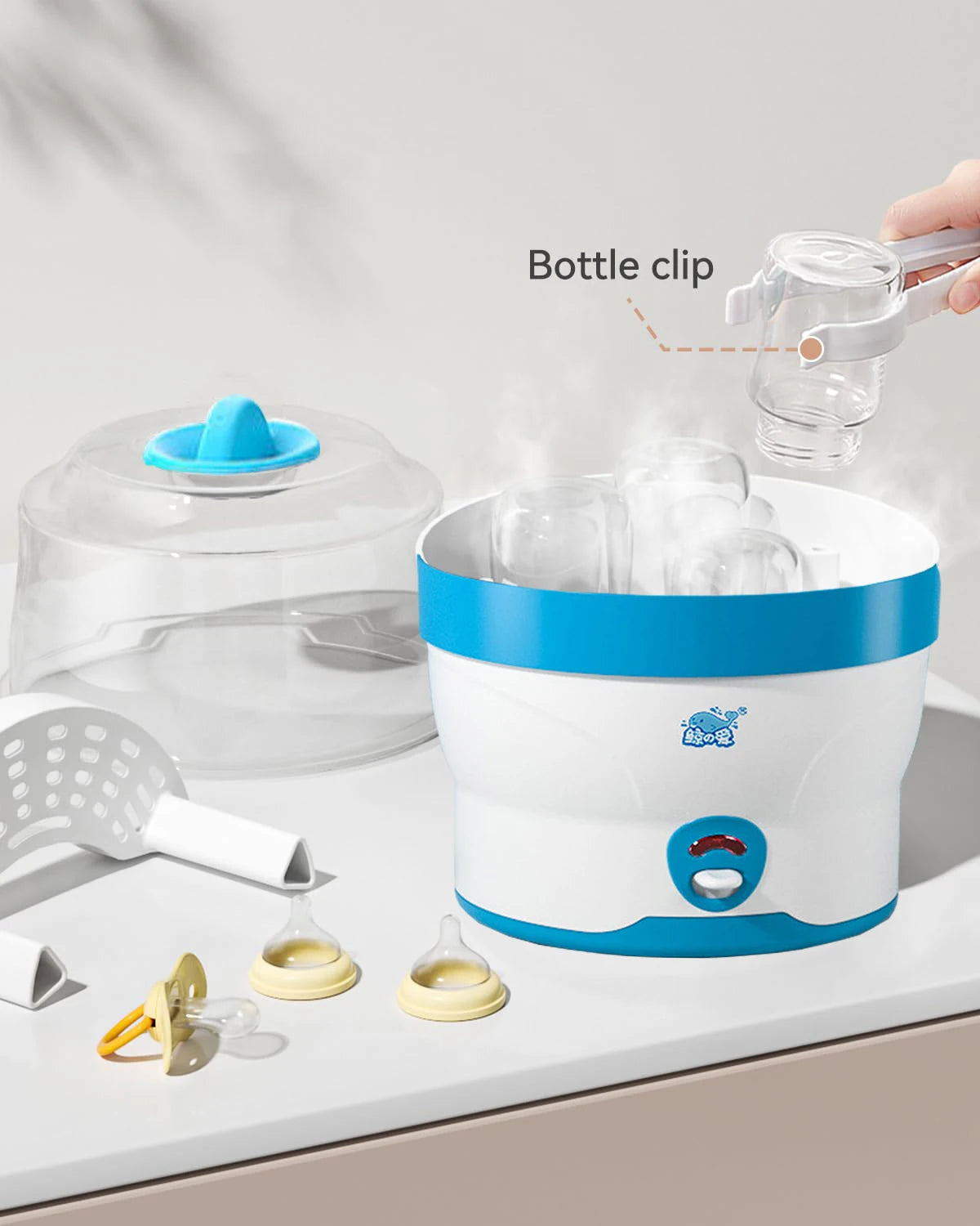 Baby Flessensterilisator met Automatische Uitschakeling – Grote Capaciteit