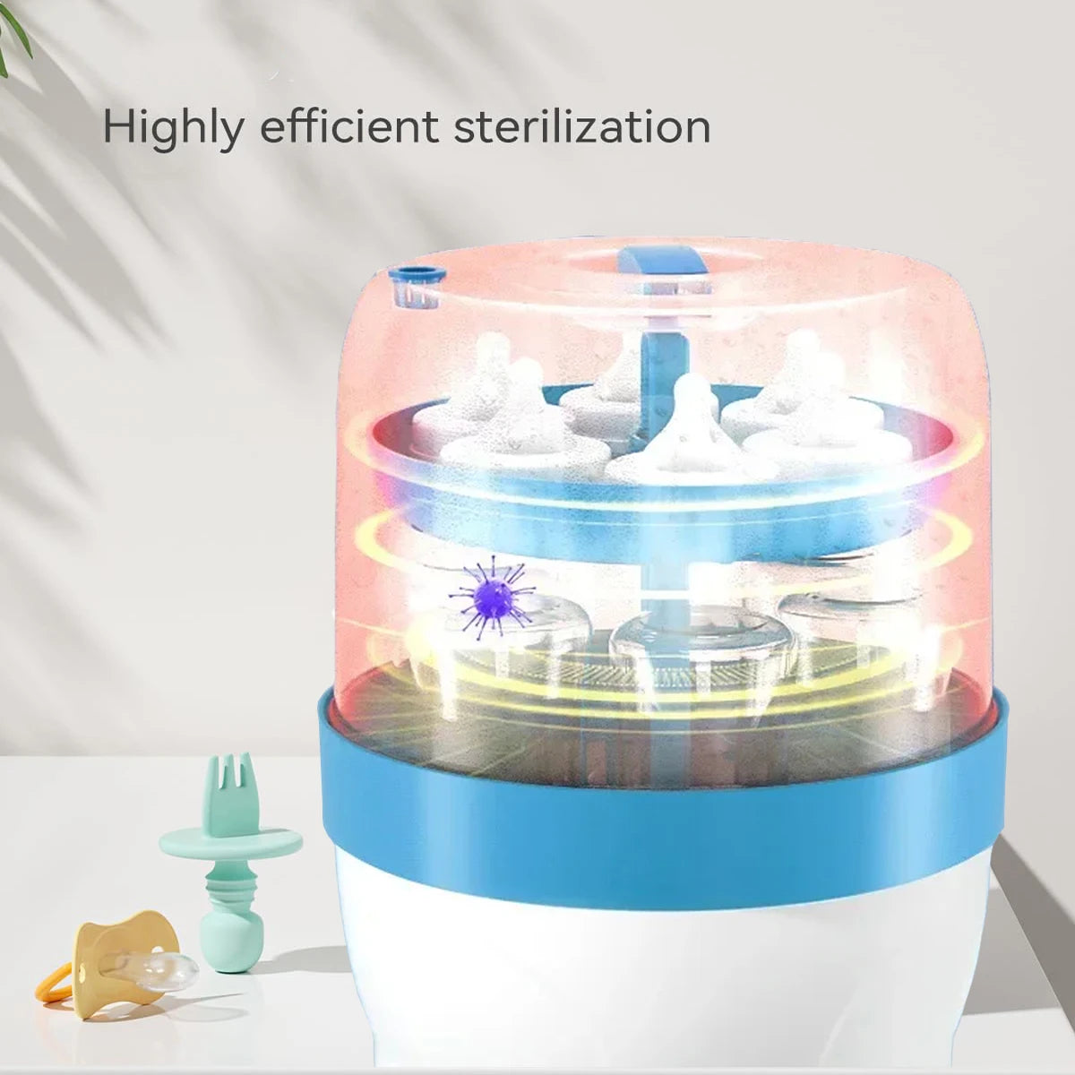 Baby Flessensterilisator met Automatische Uitschakeling – Grote Capaciteit