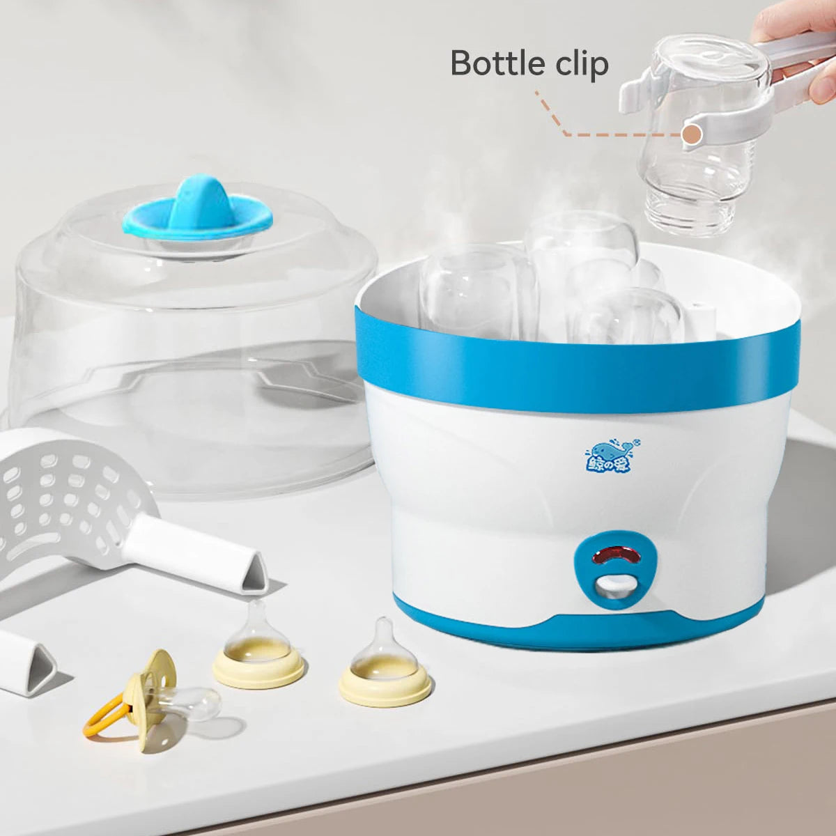 Baby Flessensterilisator met Automatische Uitschakeling – Grote Capaciteit