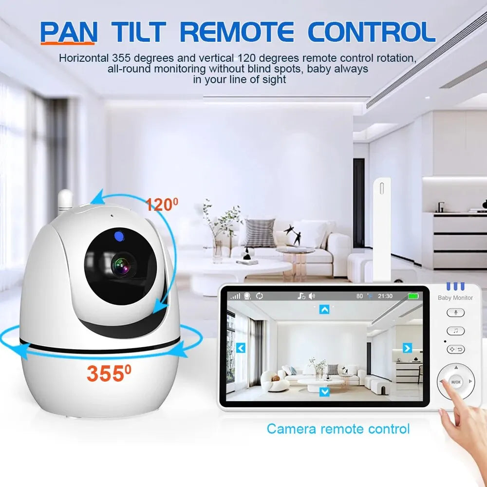 5 inch Babyfoon met Camera en Nachtzicht