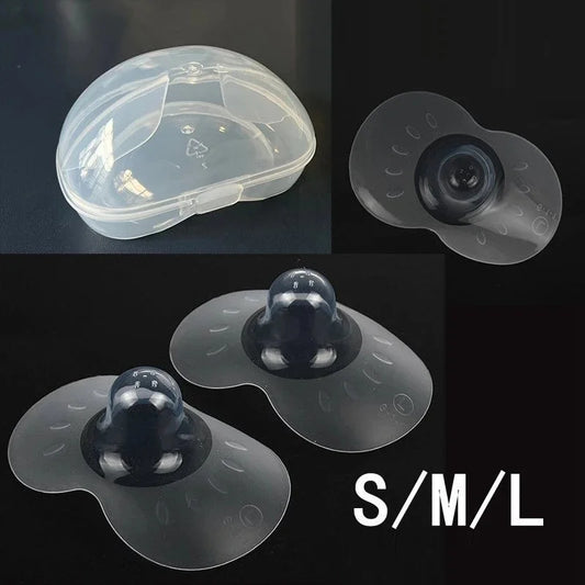 Siliconen Tepelbeschermers – 2 Stuks voor Borstvoeding (S/M/L)
